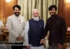 Dulquer Salmaan’s Proud Son Moment Wins Hearts After Mammootty’s Padma Bhushan Honor dulquer salmaan with narendra modi