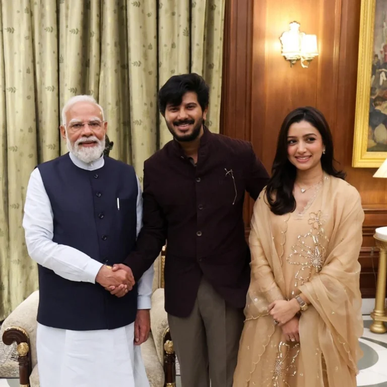 dulquer salmaan with narendra modi 03